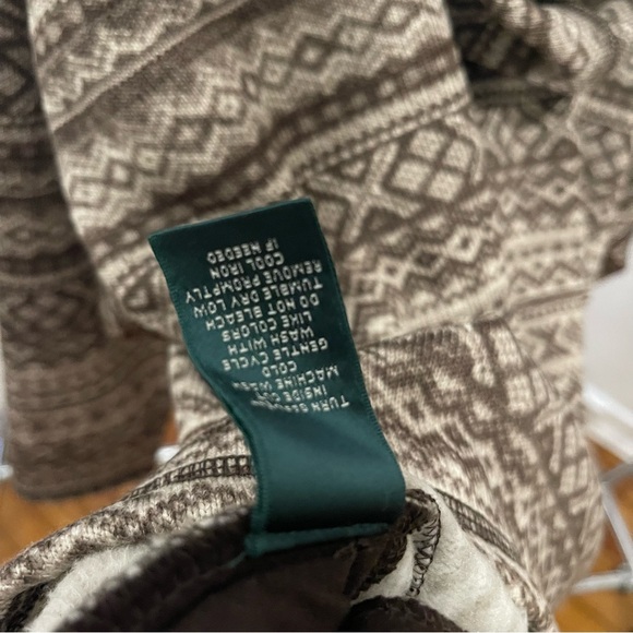 Patterned Tan Hoodie - Picture 8 of 8